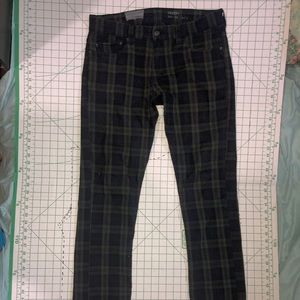 Levi’s plaid stretch pants 34/32